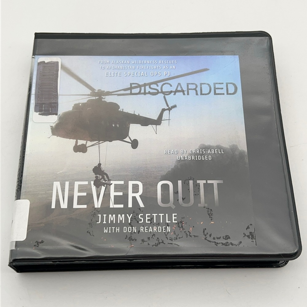 Never Quit Jimmy Settle Audiobook 8 CD Set‎ Unabridged Special Ops PJ Memoir